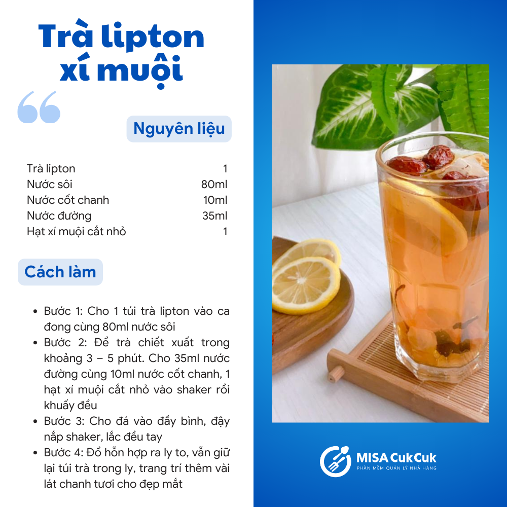 Trà lipton xí muội