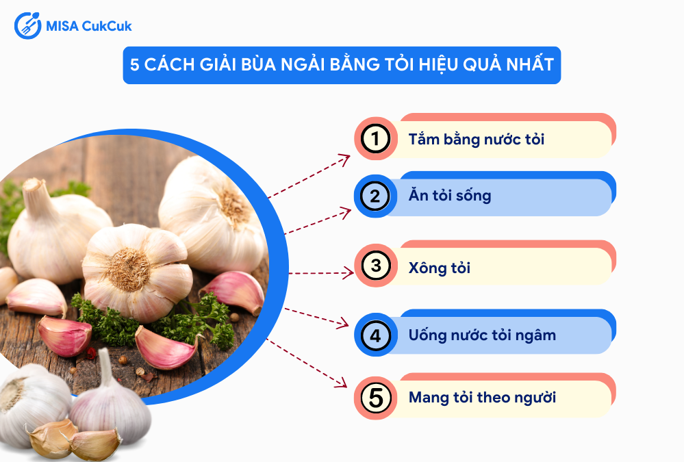 5 cách giải bùa bằng tỏi