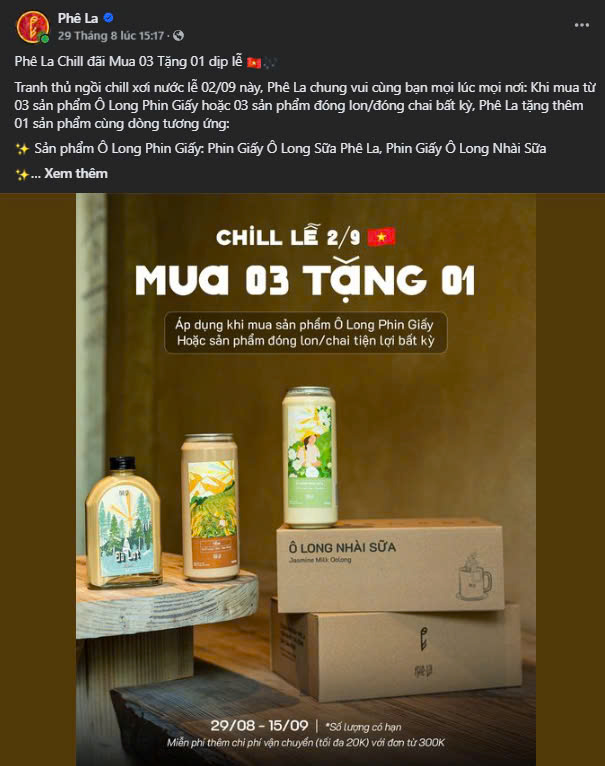 Viết content quán cafe dạng khuyến mãi