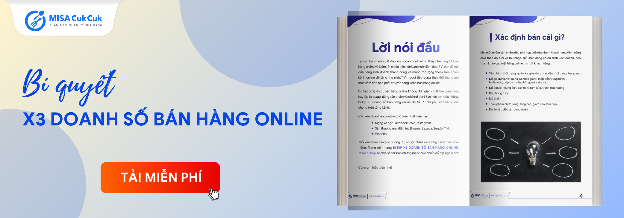 eBook tăng doanh số bán hàng online