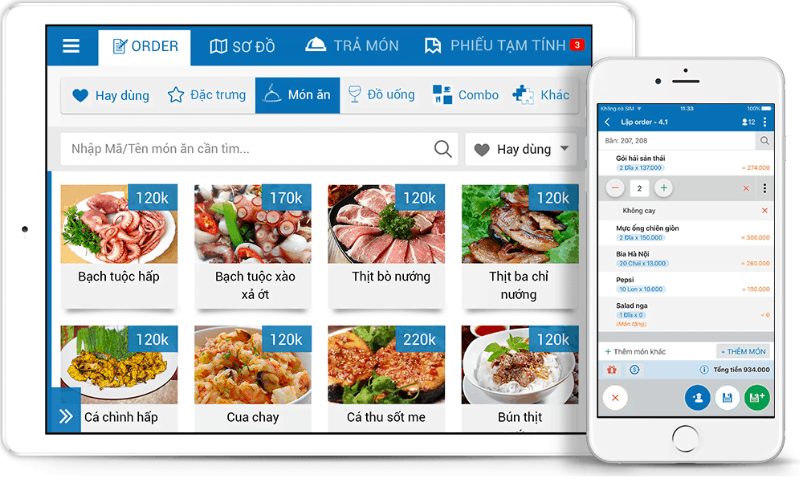 Phần mềm order món ăn