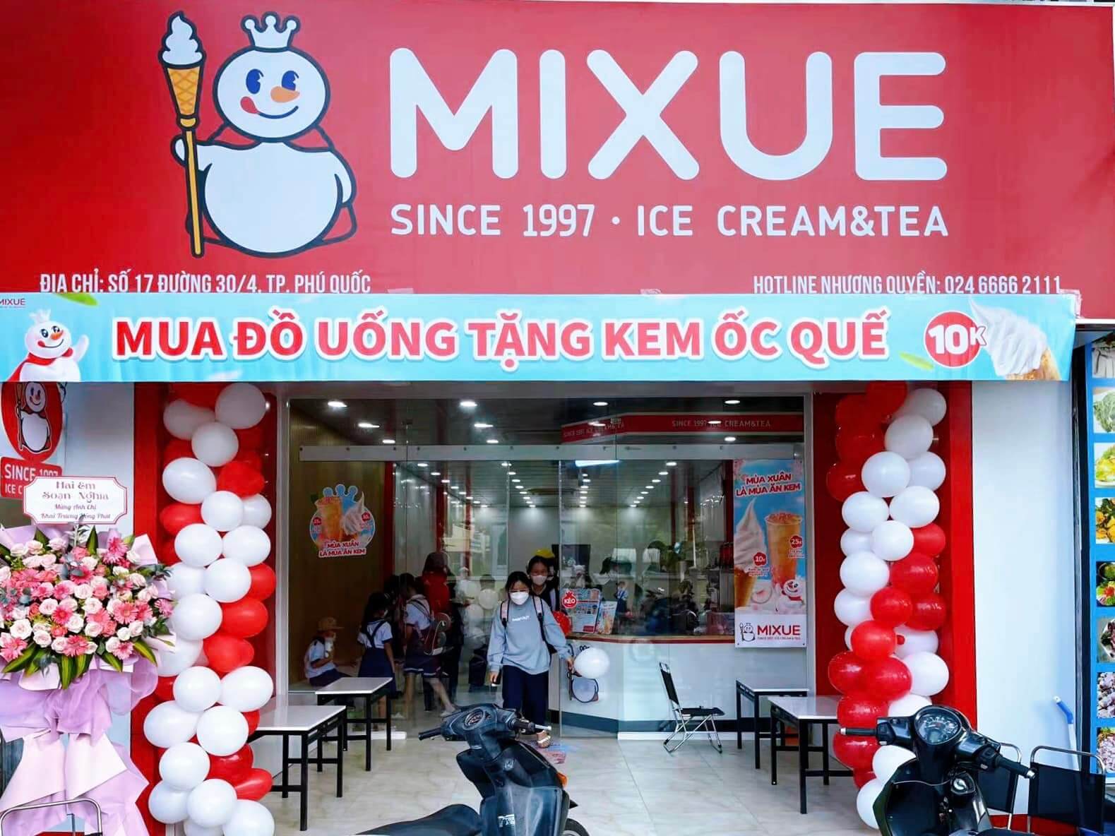 Một cửa hàng của Mixue tại Phú Quốc