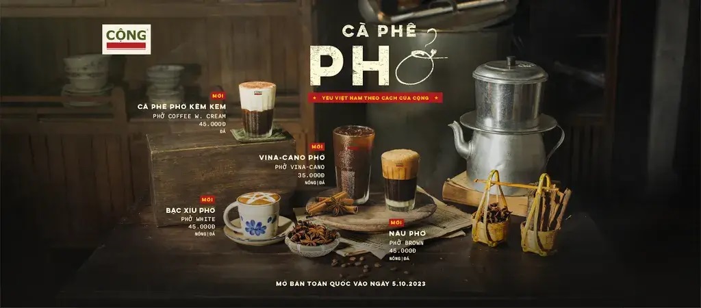 Menu Cộng Cafe