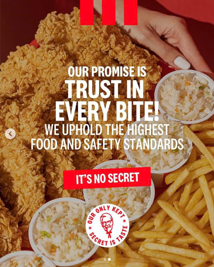 Chiến dịch “Trust in Every Bite” của KFC