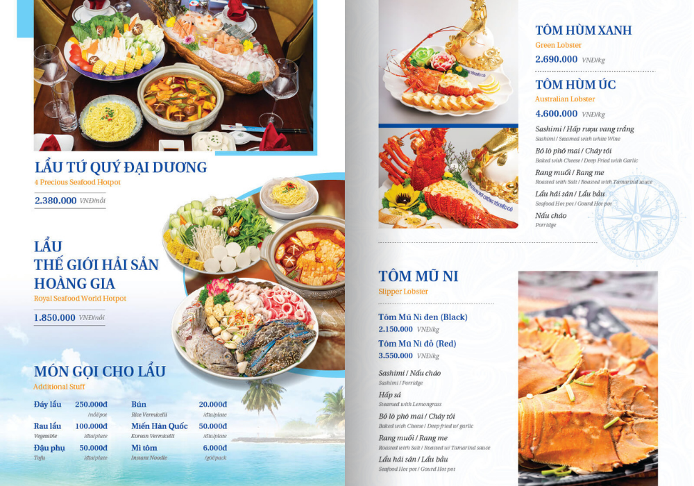 Menu Thế giới hải sản