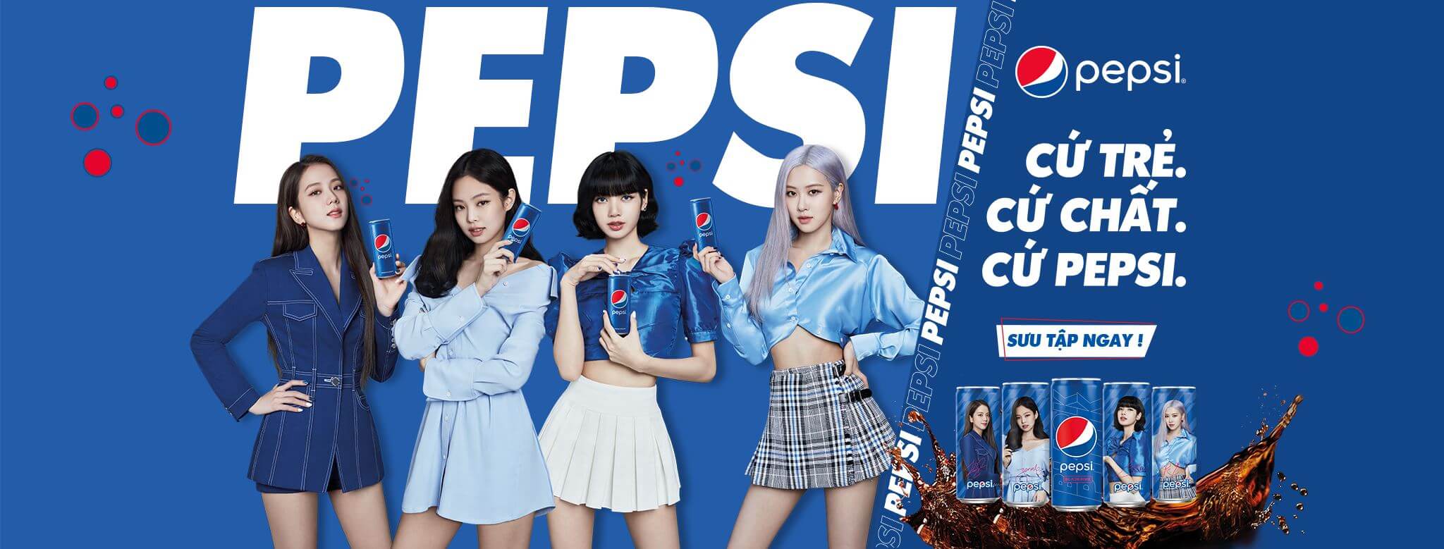 Pepsi hợp tác với các ngôi sao toàn cầu như BlackPink