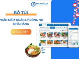 phần mềm quản lý công nợ nhà hàng