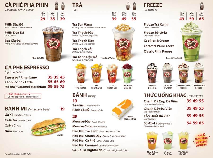 xây dựng menu đa dạng