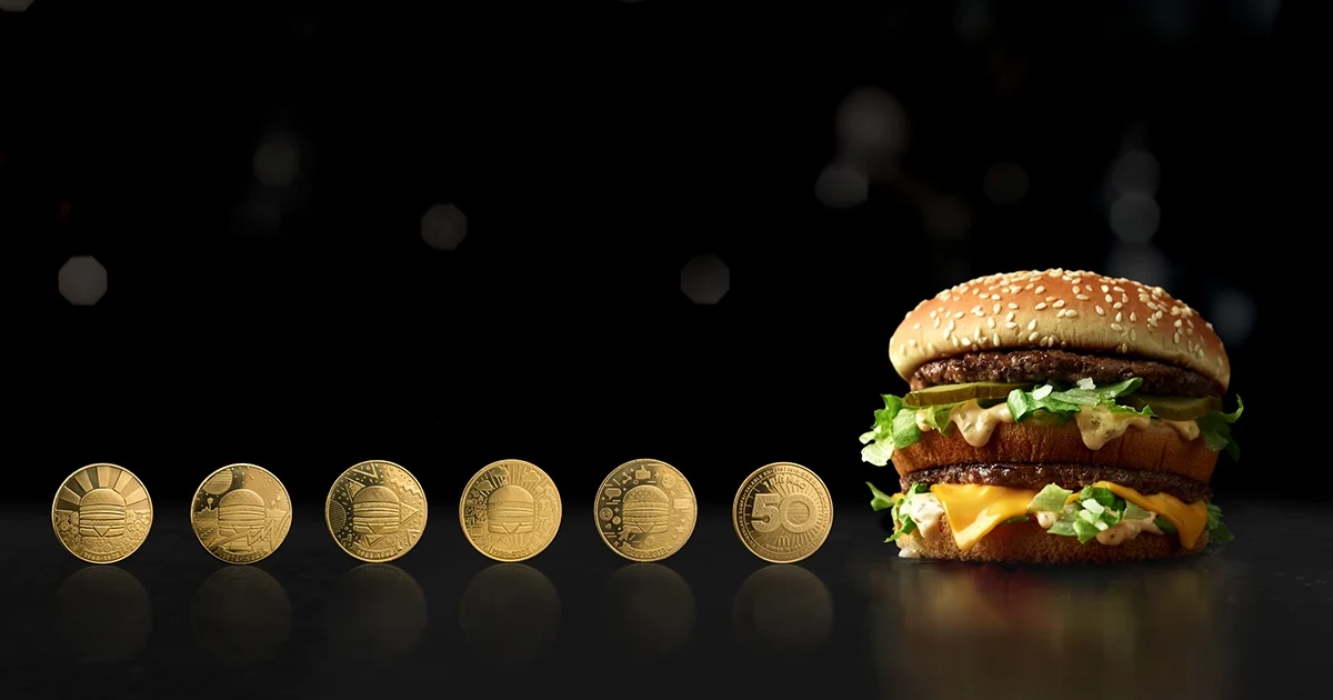 McDonald's đã ra mắt chiến dịch "Big Mac 50", phát hành đồng xu độc quyền MacCoin