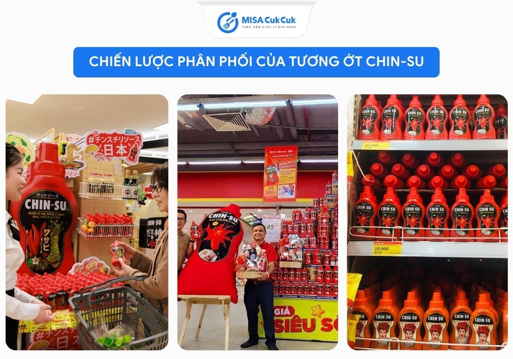 Chiến lược phân phối của tương ớt Chin-Su tại các điểm bán