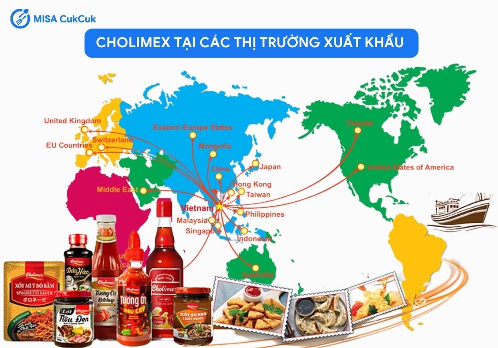 Cholimex tại các thị trường xuất khẩu