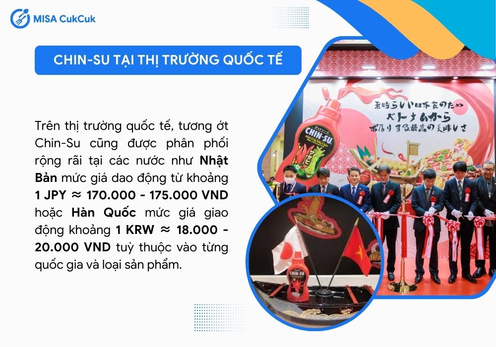 Tương ớt Chin-Su tại thị trường quốc tế