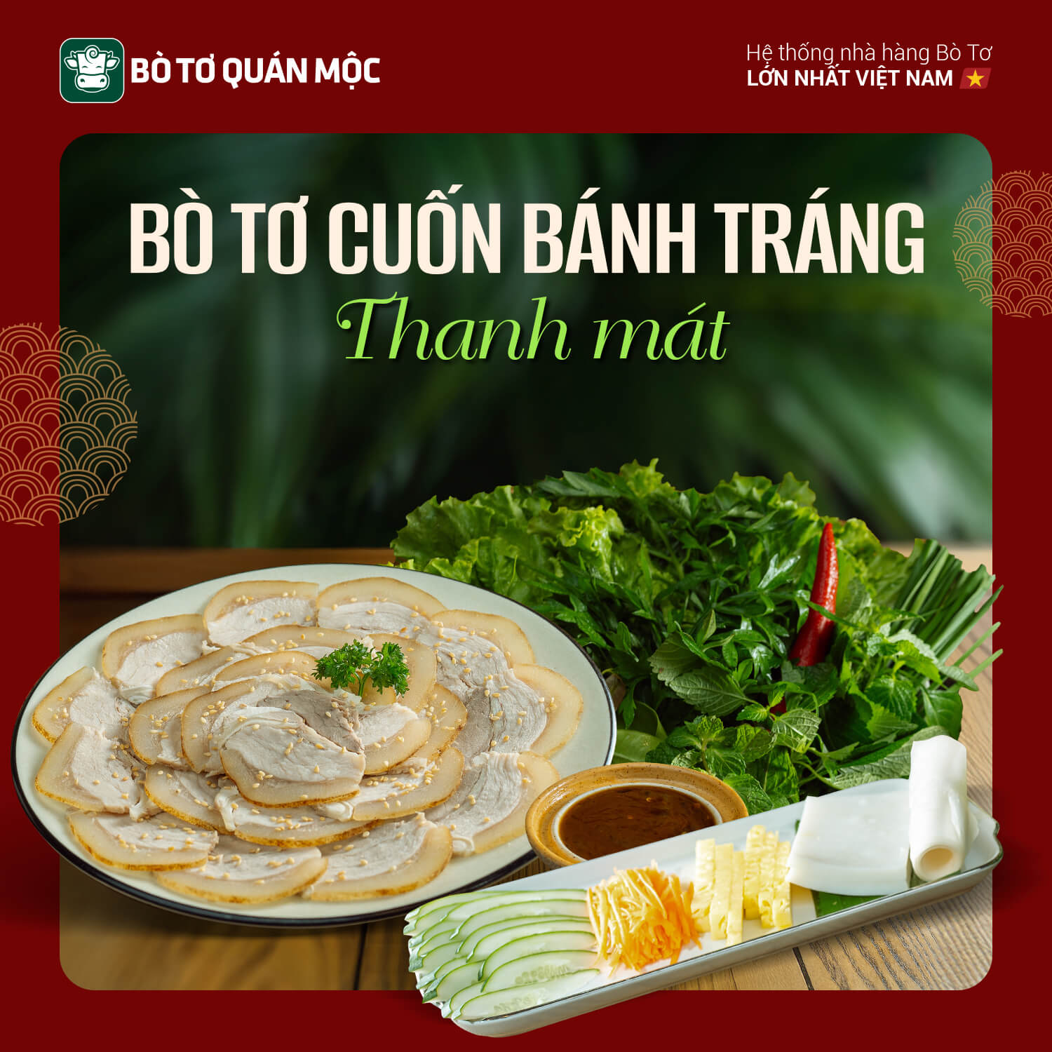 Món cuốn thanh mát